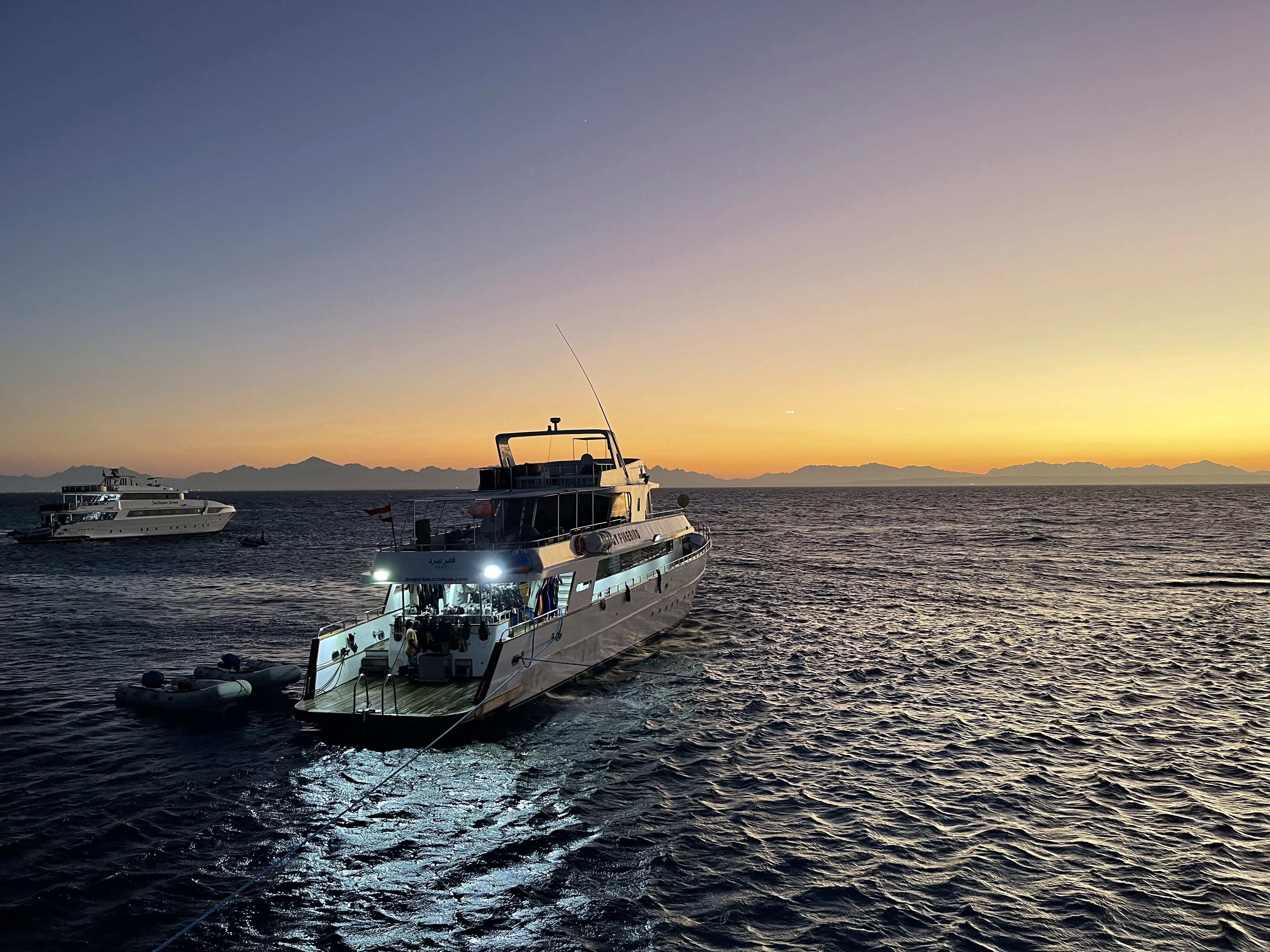 Sunsets and Dive Boats