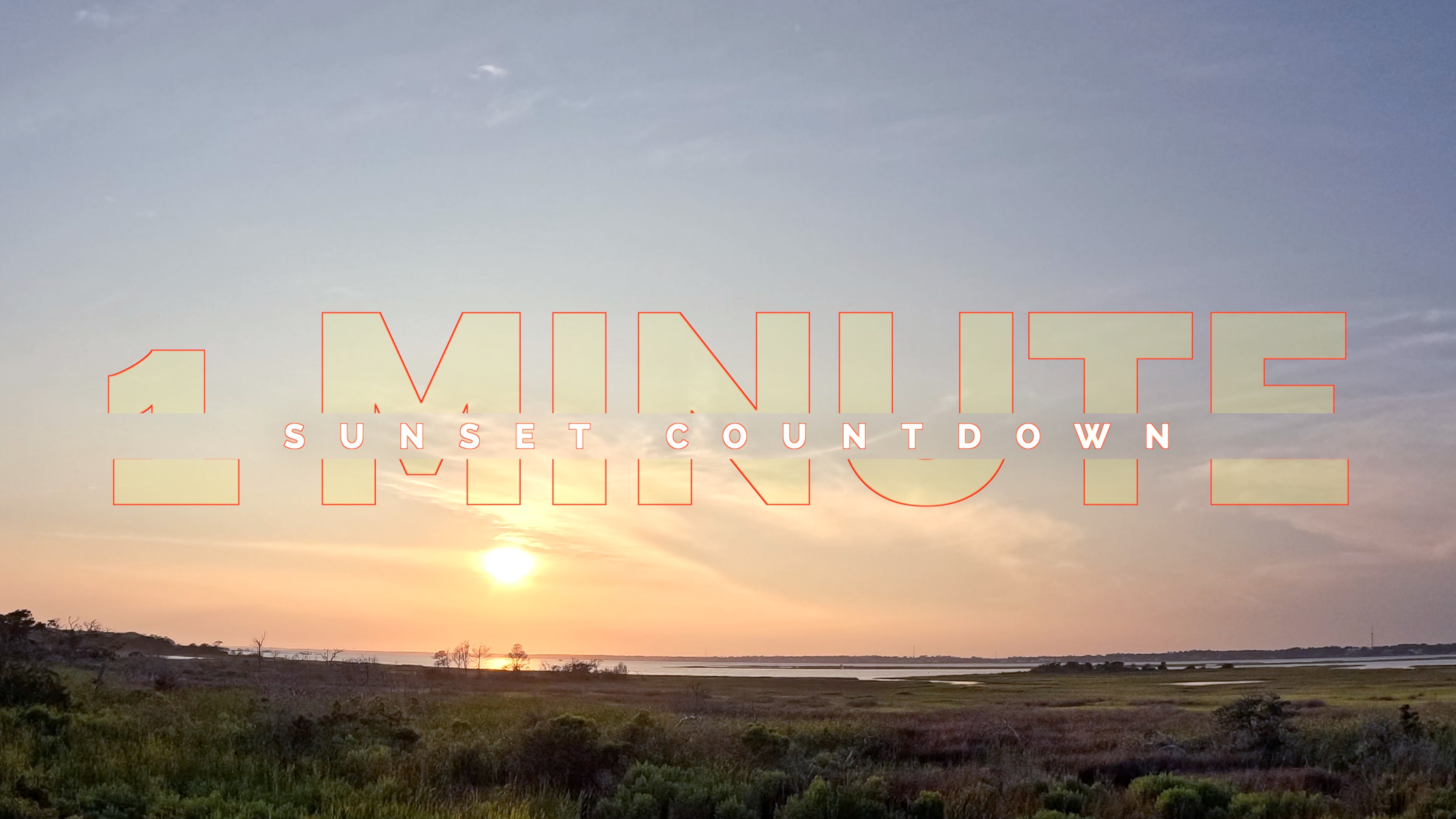 Chasing Clouds: Atlantic Beach Sunset in Motion